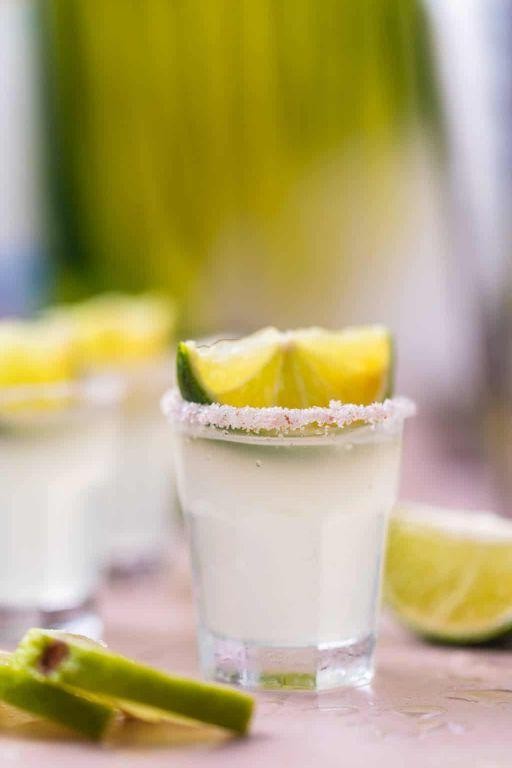 Sweet and Sour Lime Tequila Shot