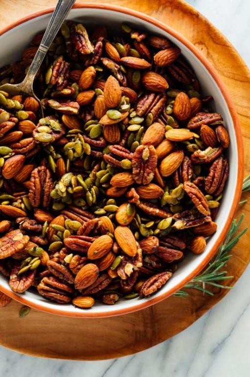 Sweet and Spicy Roasted Nuts