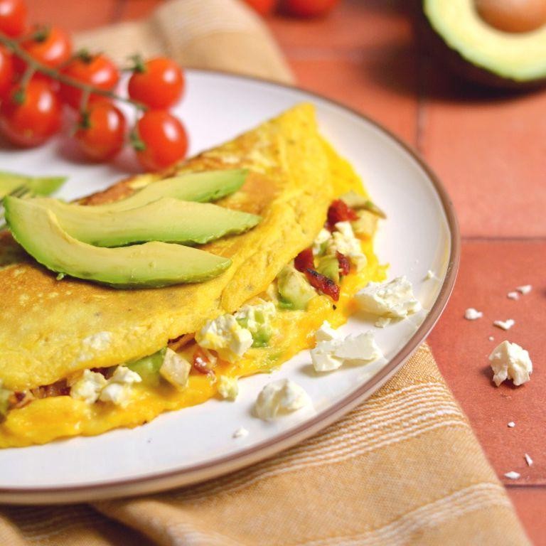 Swiss Cheese and Avocado Omelette