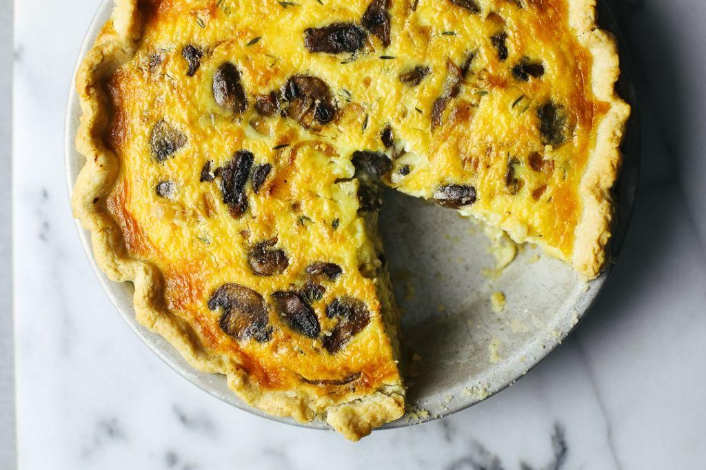 Swiss Cheese and Mushroom Quiche