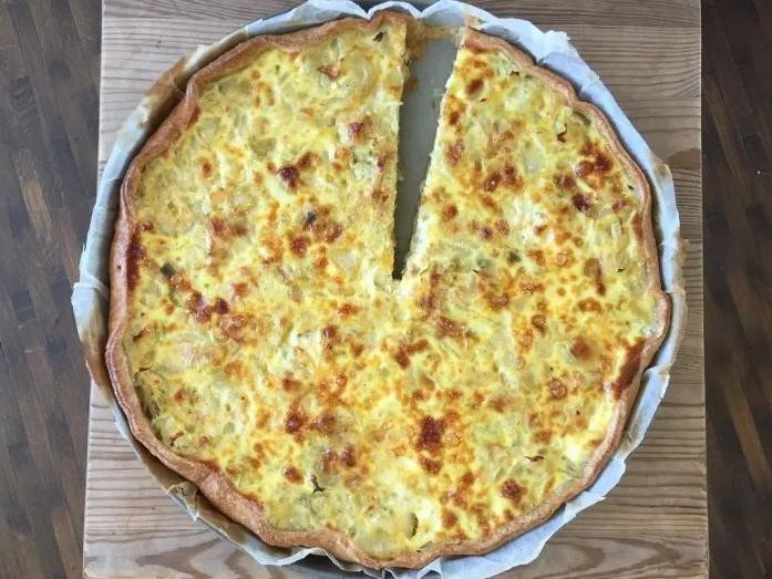 Swiss Cheese and Onion Tart