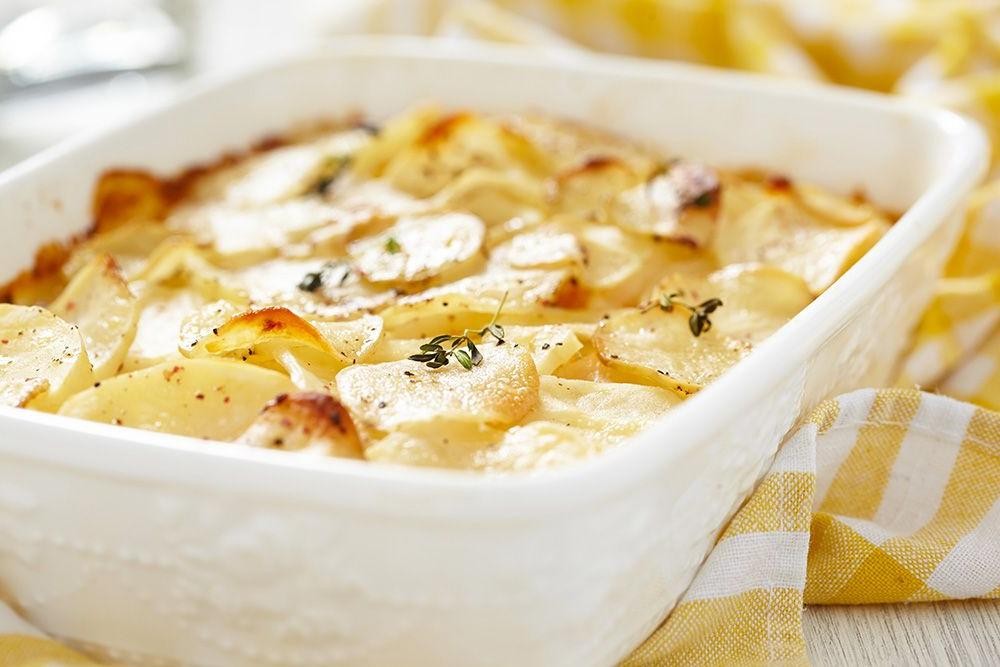 Swiss Cheese and Potato Gratin