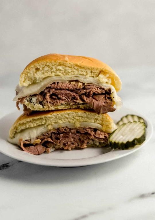 Swiss Cheese and Roast Beef Sandwich