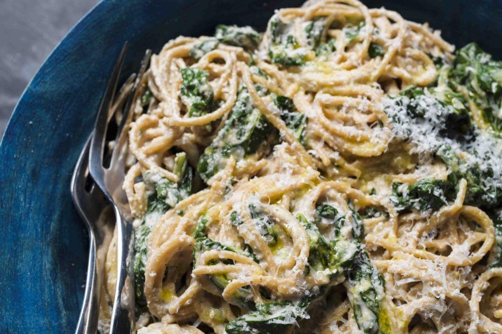 Swiss Cheese and Walnut Pasta