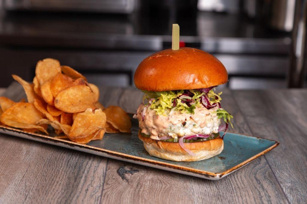 Swordfish Burgers with Spicy Mayo