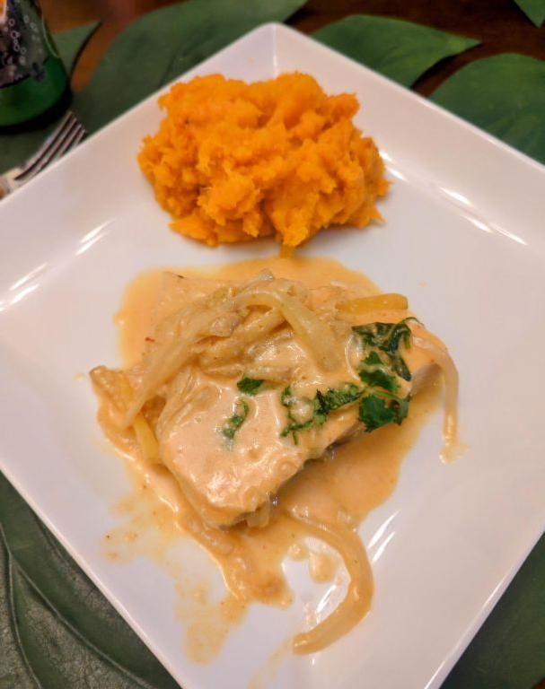 Swordfish with Coconut Curry Sauce