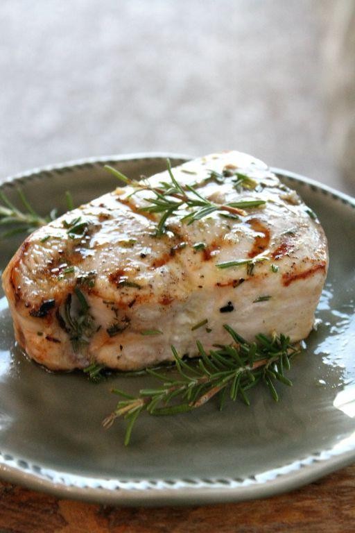 Swordfish with Roasted Garlic and Rosemary