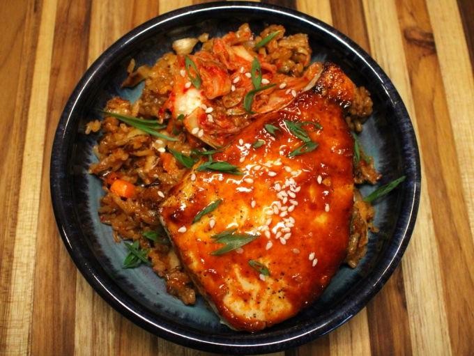 Swordfish with Sweet Chili Glaze