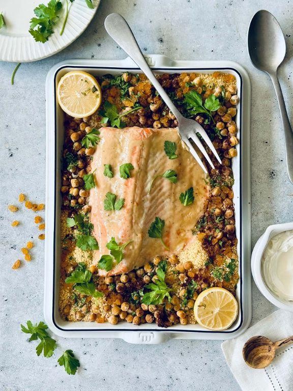 Tahini and Honey Glazed Salmon