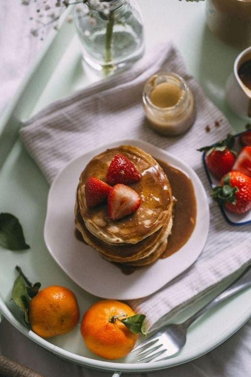 Tahini and Maple Syrup Pancakes