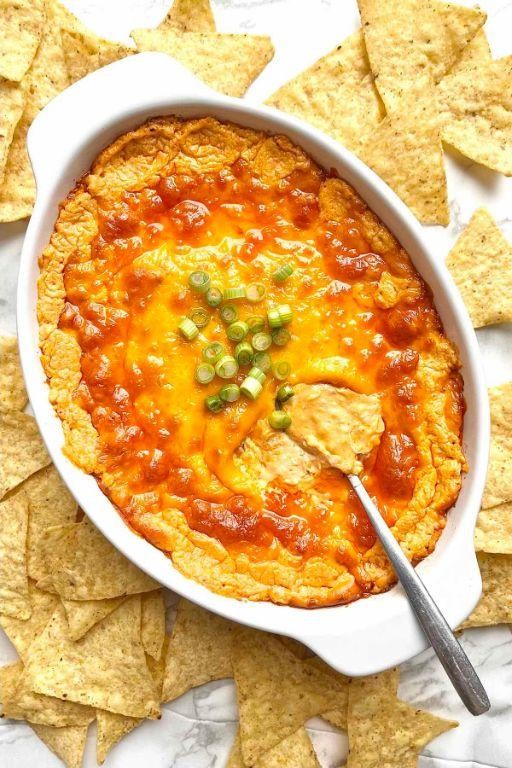 Tangy Buffalo Chicken Boat Dip