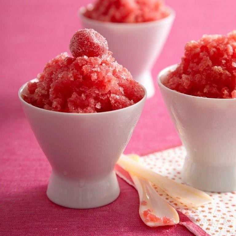 Tart Cherry Juice Granita