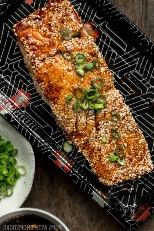 Teriyaki Glazed Salmon with Sesame Seeds