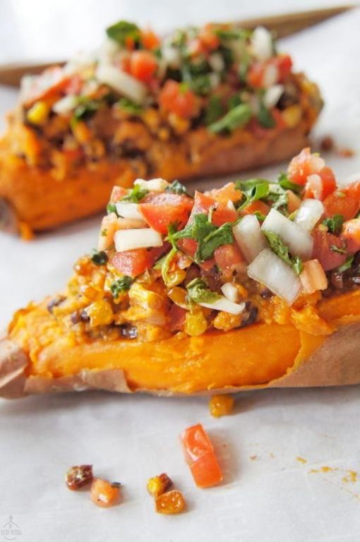 Tex Mex Stuffed Sweet Potatoes