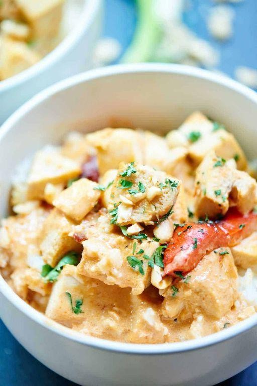 Thai Coconut Chicken and Rice Crock Pot Surprise