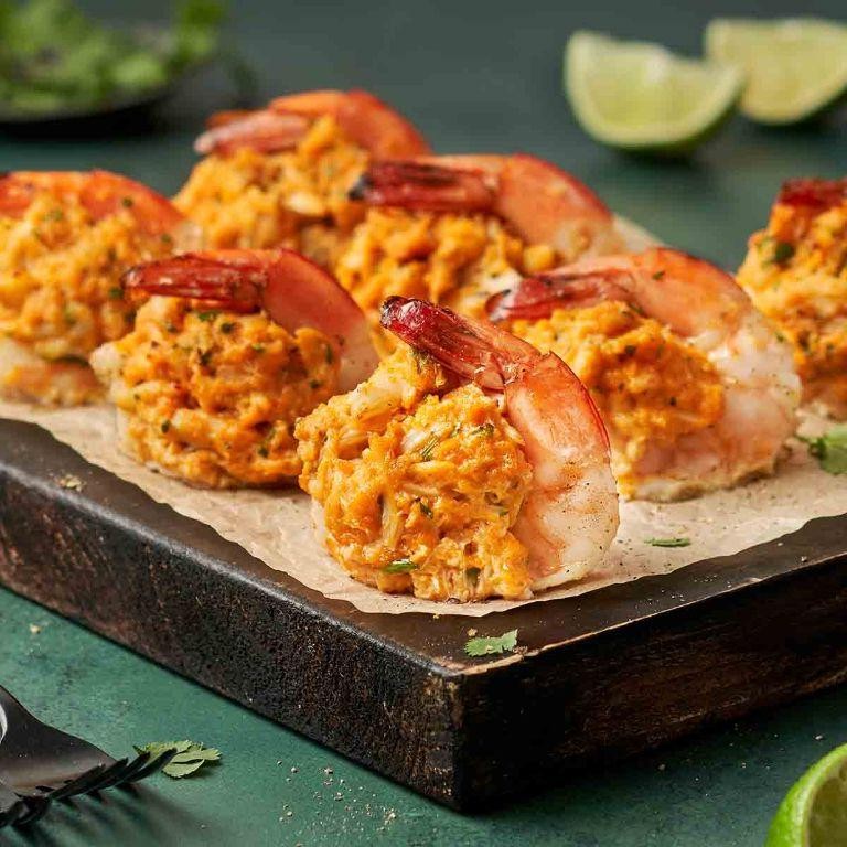 Thai Peanut Stuffed Shrimp