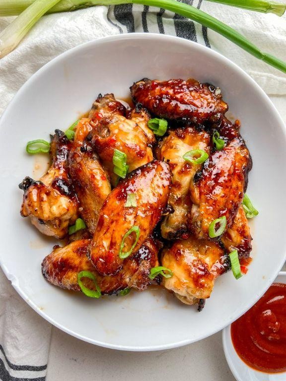 Thai Sweet Chilli Sauce Glazed Chicken Wings