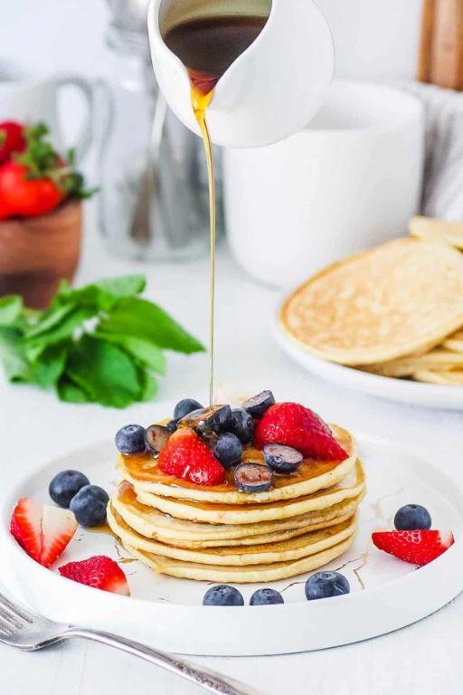 Thai Sweet Chilli Sauce Pancakes with Fresh Fruits