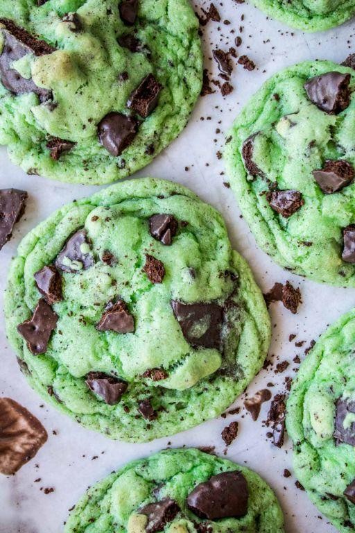 Thin Mints Chocolate Chip Cookies
