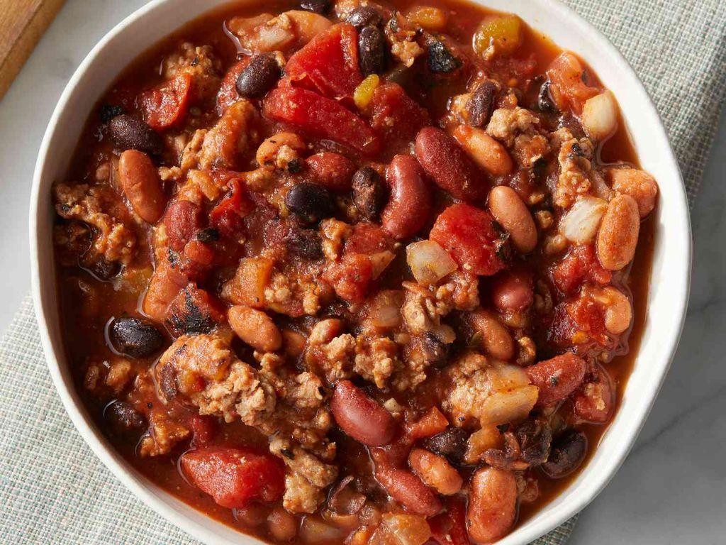 Three Bean Chili with Kidney Beans