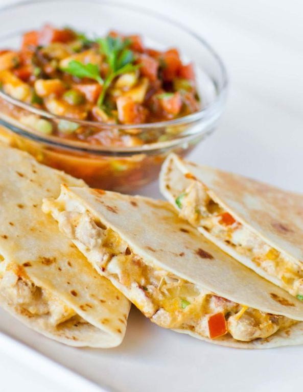 Three Cheese Quesadillas
