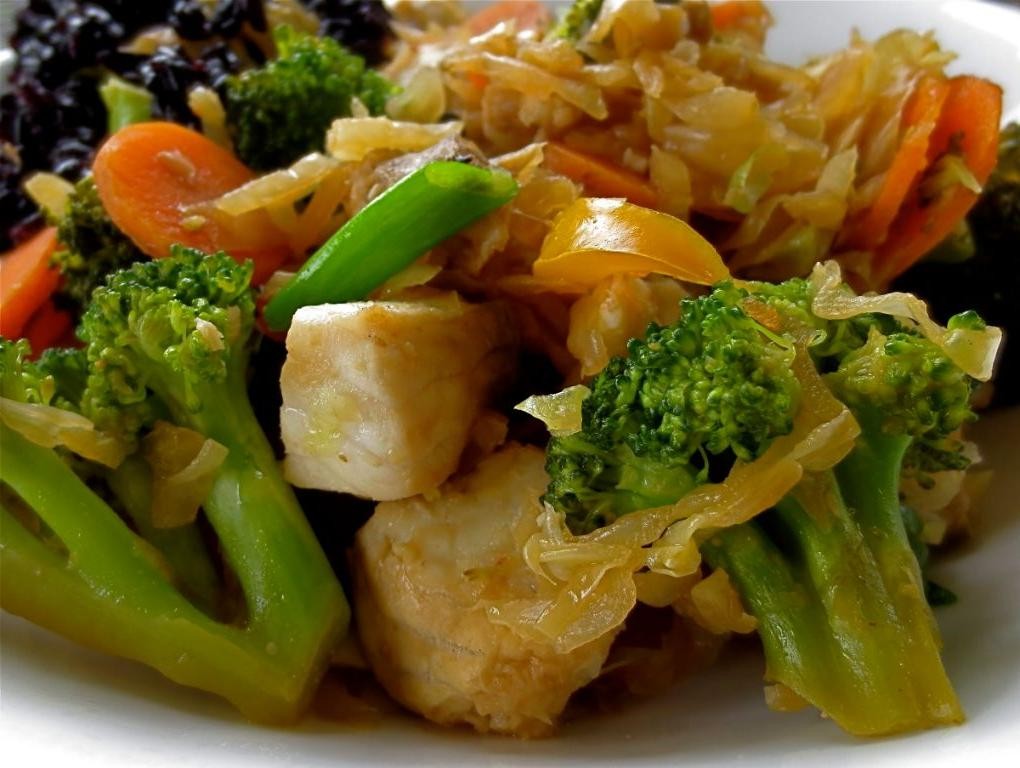 Tilapia and Vegetable Stir Fry