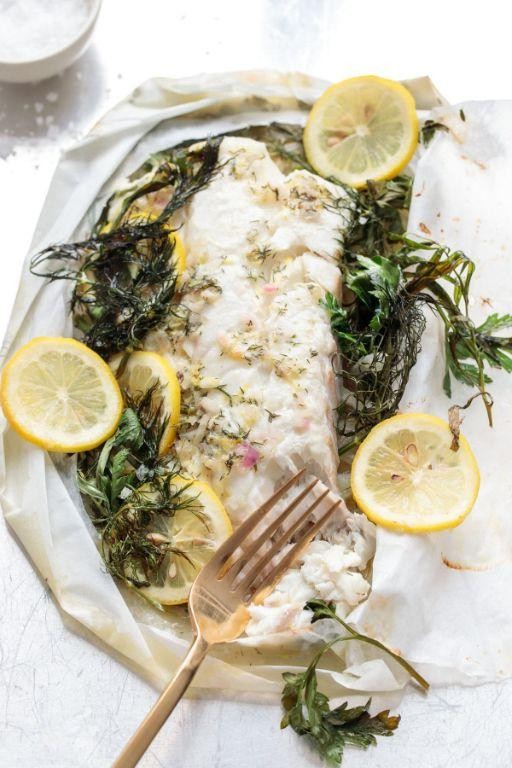 Tilapia en Papillote with Herbs and Lemon