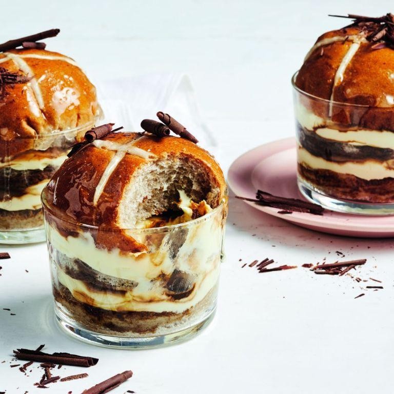 Tiramisu Hot Cross Buns