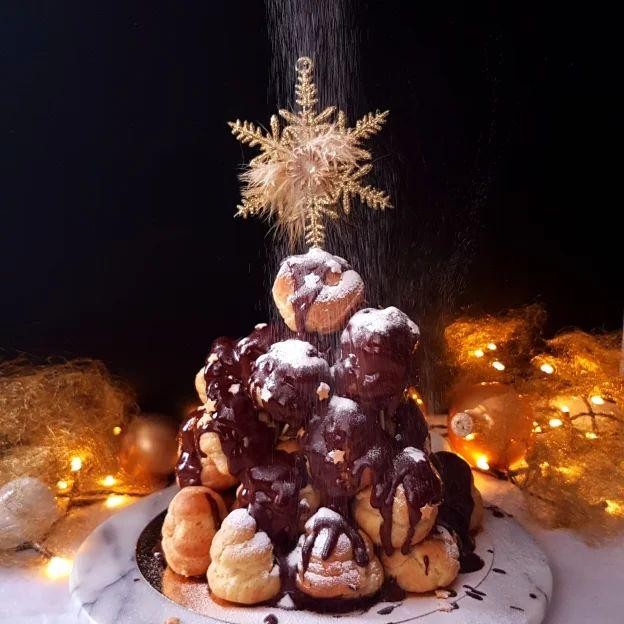 Tiramisu Inspired Croque en Bouche
