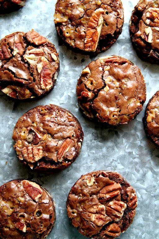 Toffee Pecan Christmas Brownies