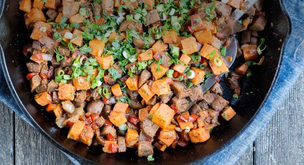Tofurkey Sausage and Potato Hash