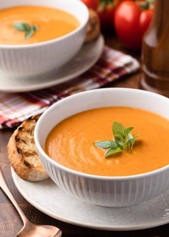 Tomato Bisque with Fresh Herbs