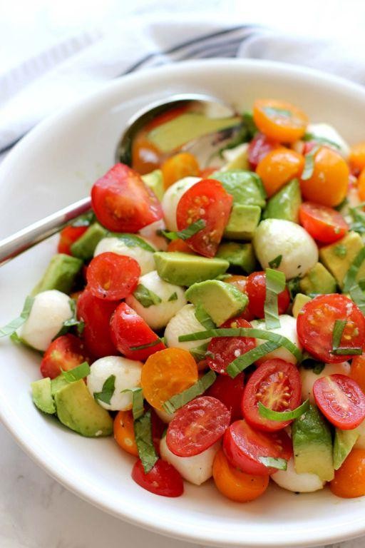 Tomato Mozzarella and Avocado Salad