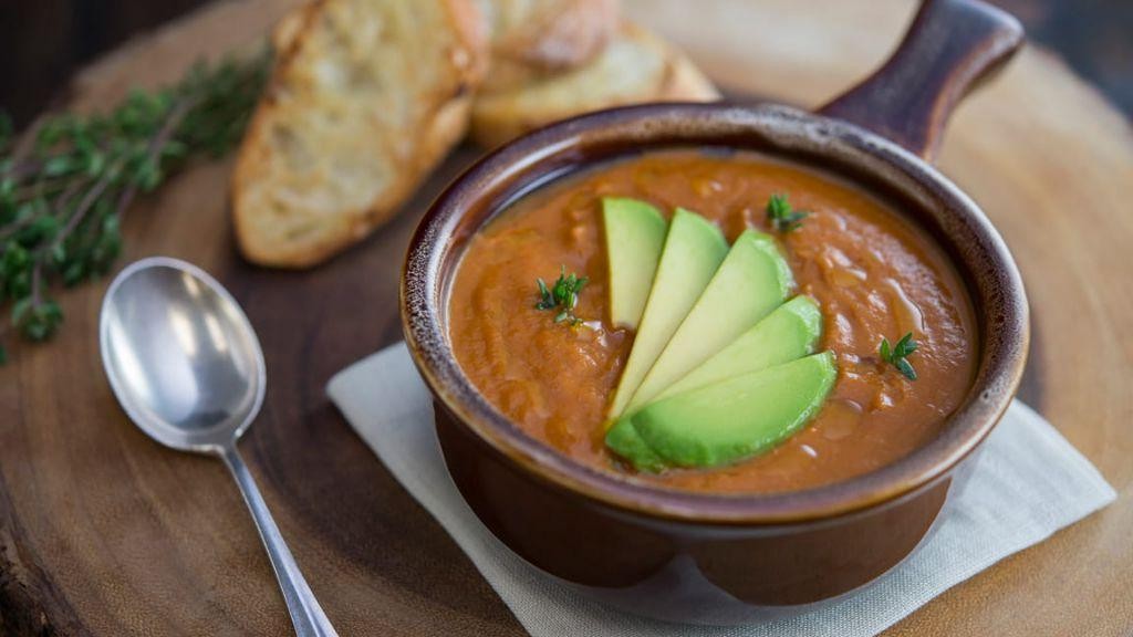 Tomato Soup with Avocado