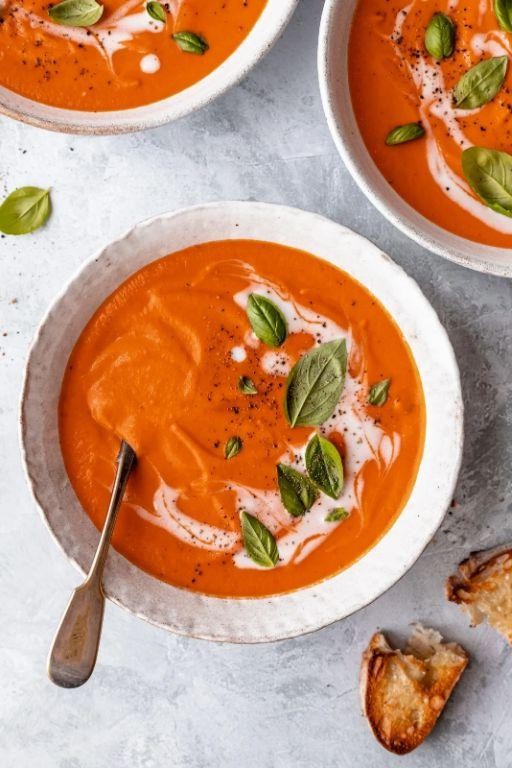 Tomato Soup with Coconut Milk