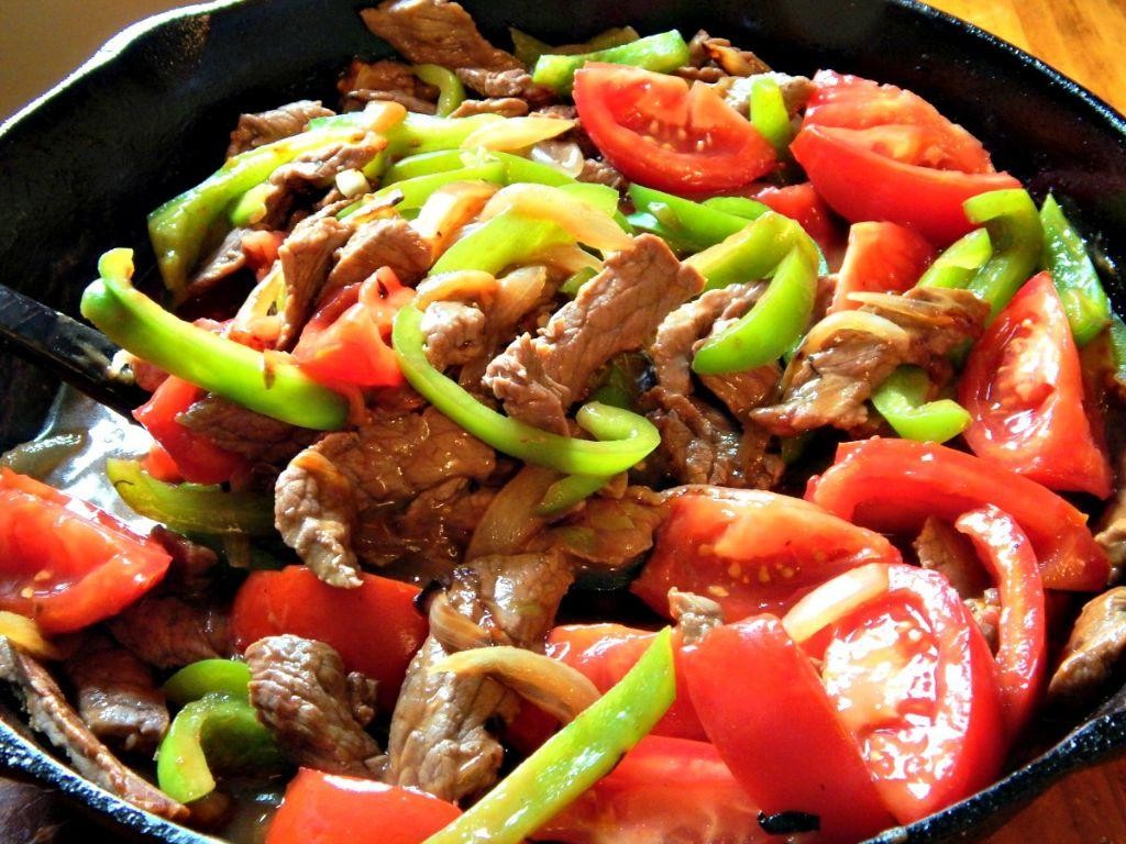 Tomato and Bell Pepper Stir Fry