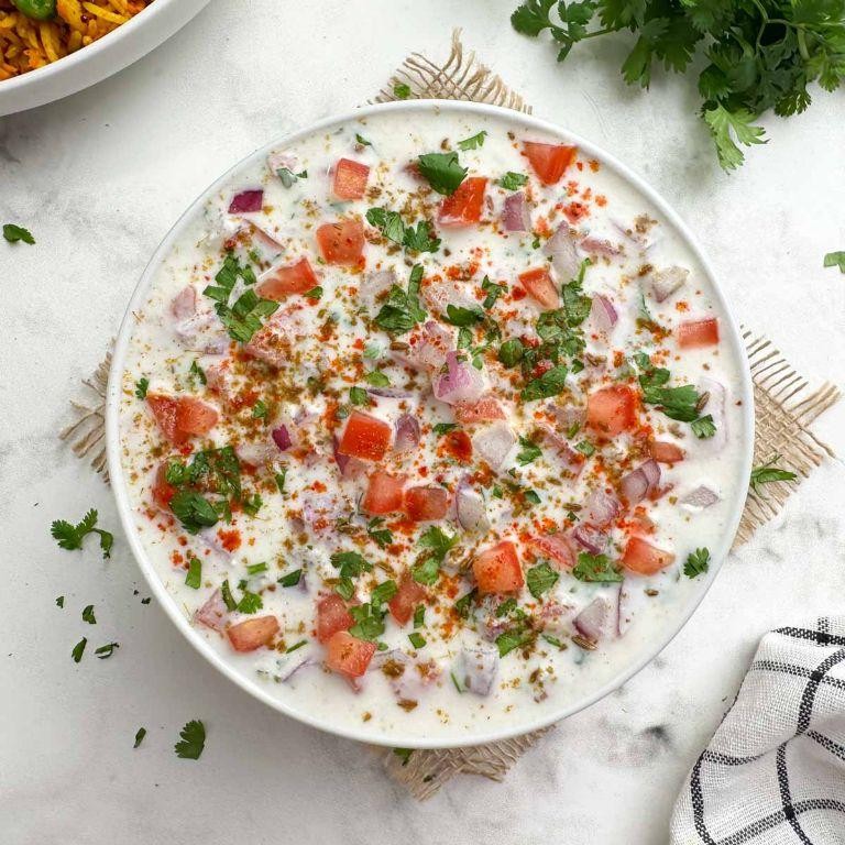 Tomato and Onion Raita