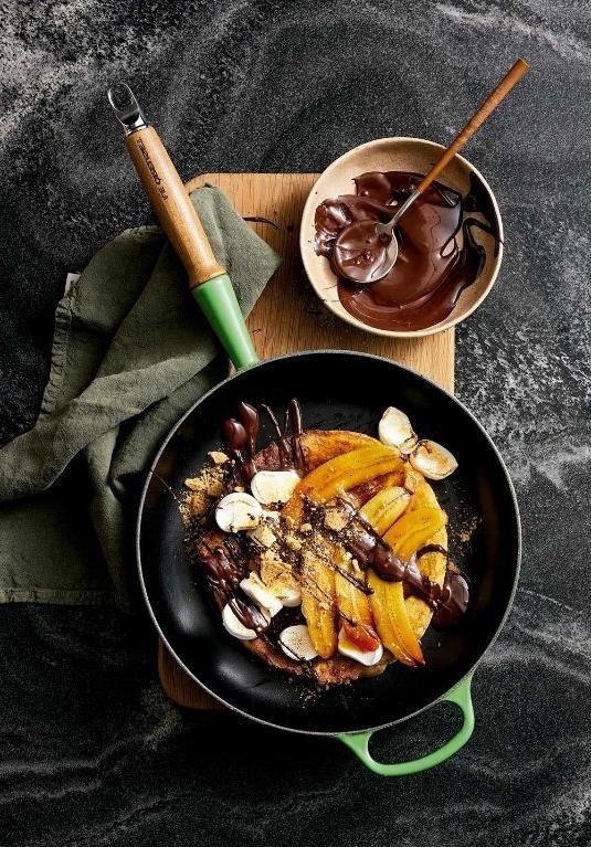 Torrejas with Caramelized Bananas