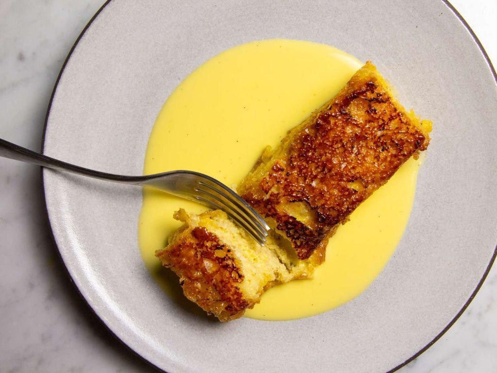 Torrejas with Mango Puree
