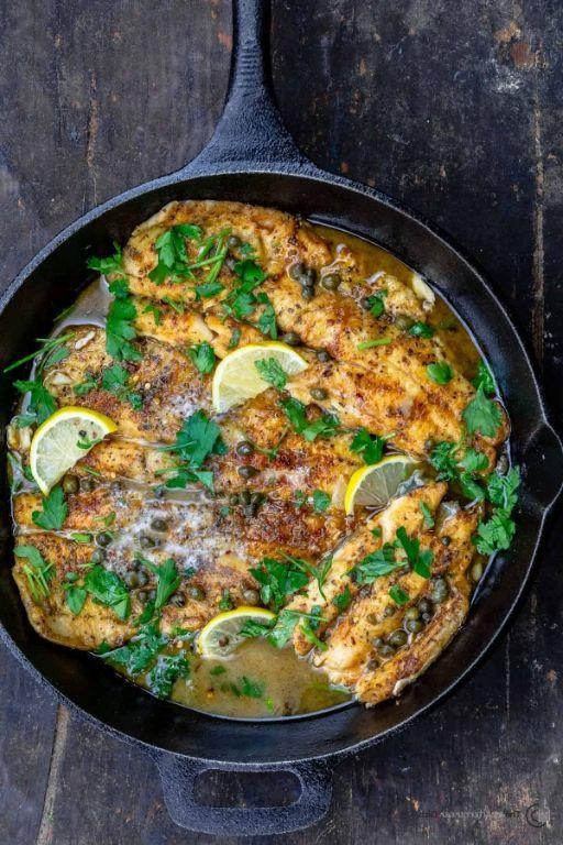 Triggerfish Piccata with Capers
