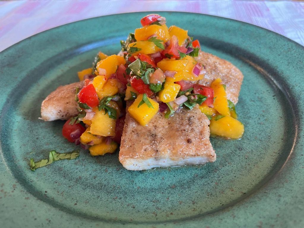 Triggerfish with Mango Salsa