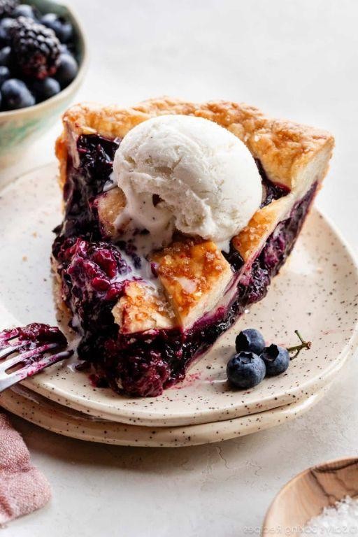 Triple Berry Pie with Fresh Berries