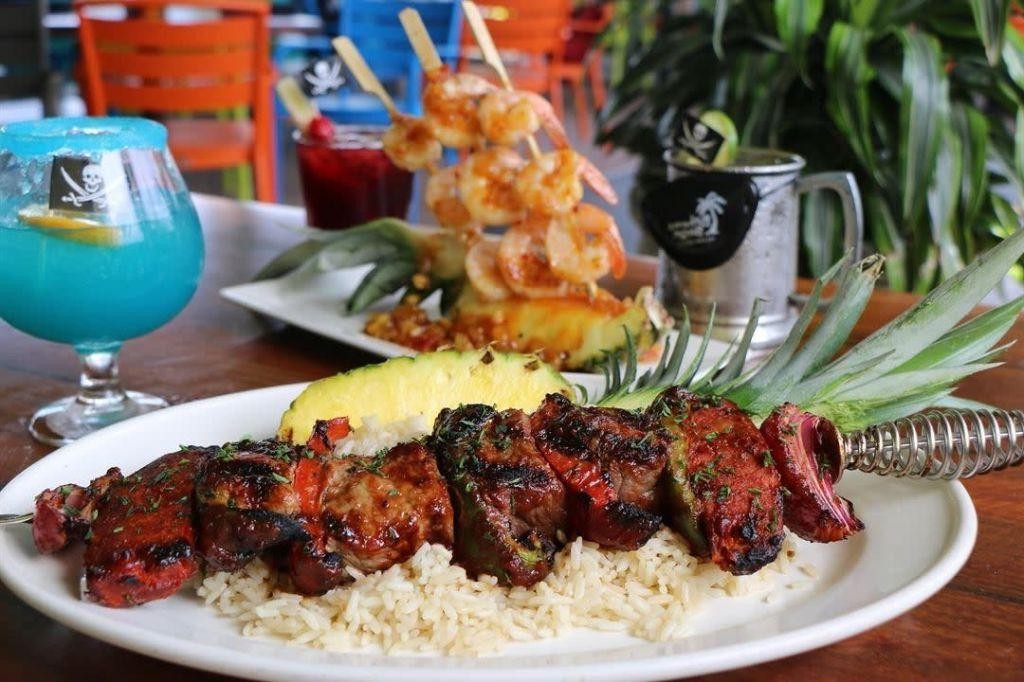 Tropical Bahama Breeze Chicken Skewers
