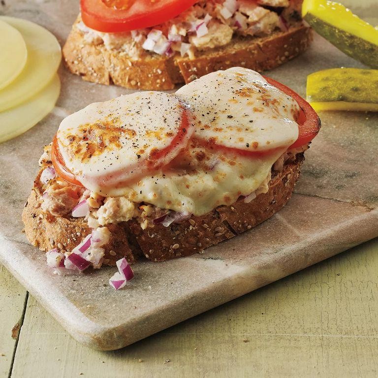 Tuna Melt Open Faced Sandwich