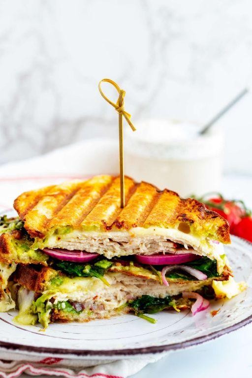Turkey and Avocado Pressed Sandwich