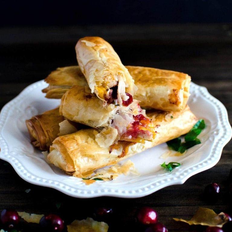 Turkey and Cranberry Filo Pasty