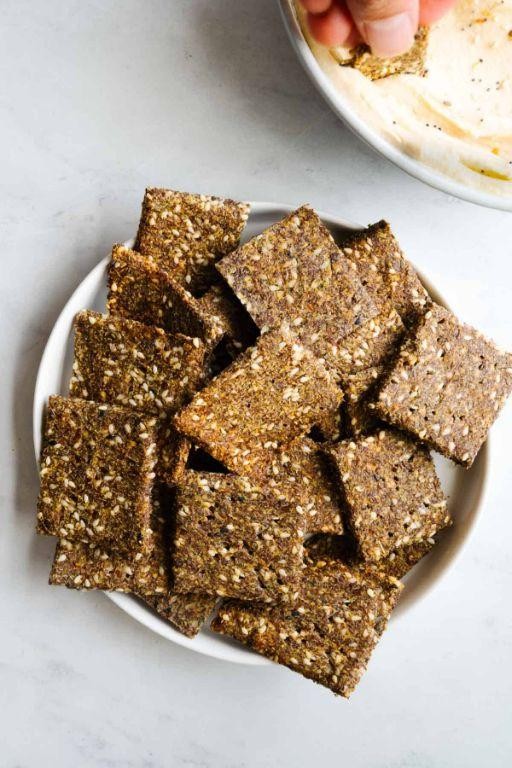 Turkey and Flaxseed Crackers