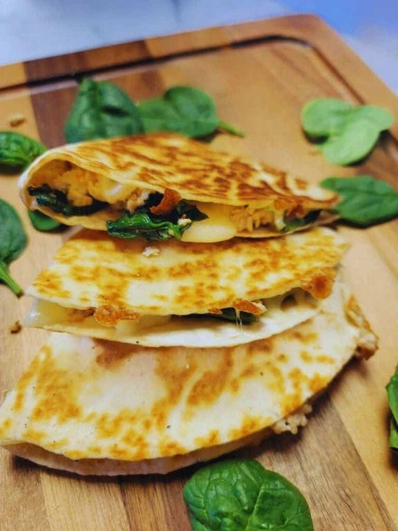Turkey and Spinach Blackstone Quesadillas