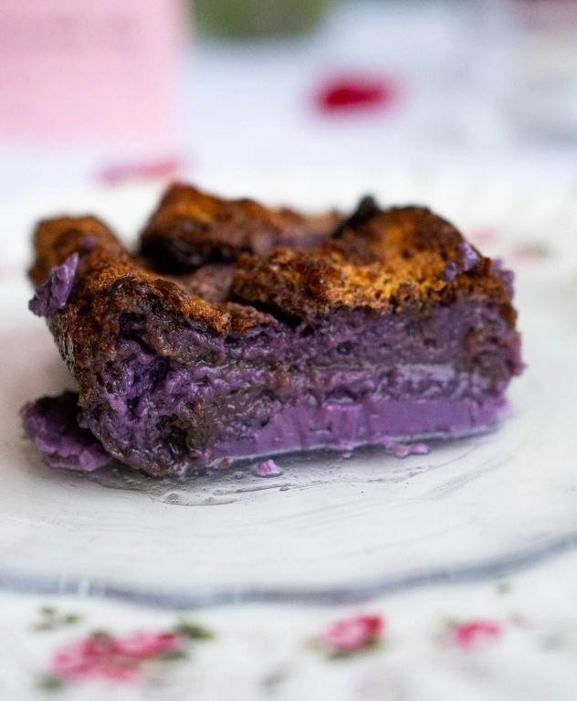 Ube Bread Pudding