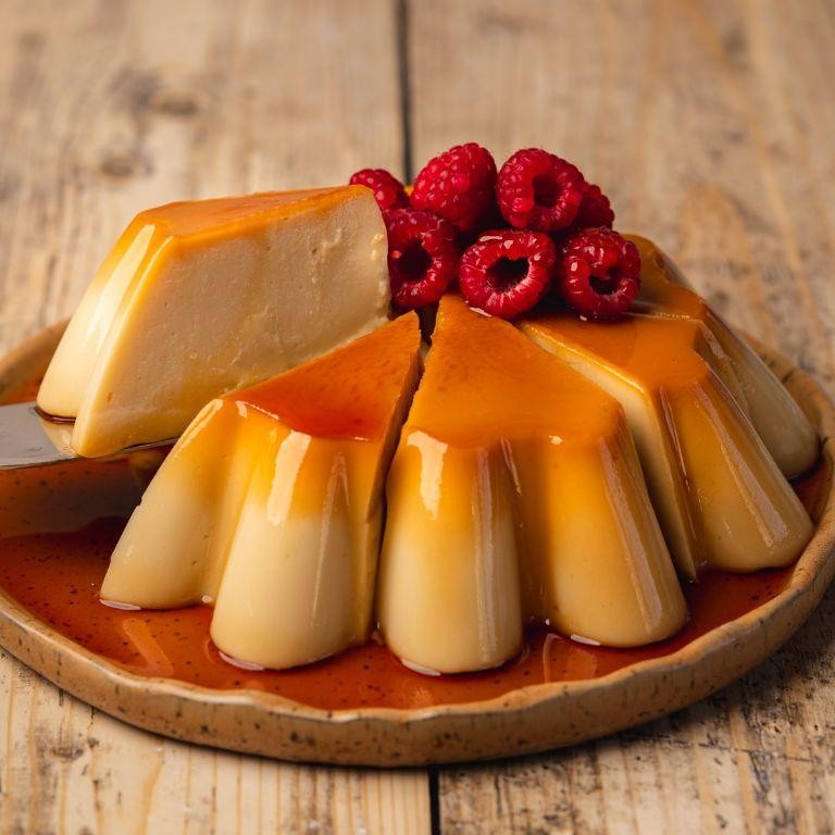Vegan Banana Caramel Flan
